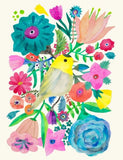 Warbler Greeting Card by Honeyberry Studios