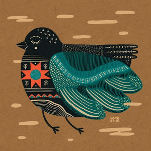 Woodsy Warbler Print by Land & She