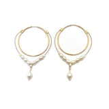 Waterdrop Hoop Earrings by MPR Jewelry