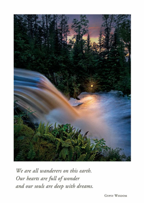 Solstice Waterfall Birthday Card from Artists to Watch