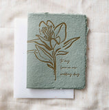 To My Love On Our Wedding Day Greeting Card by Paper Baristas
