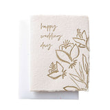 Happy Wedding Day Greeting Card by Paper Baristas