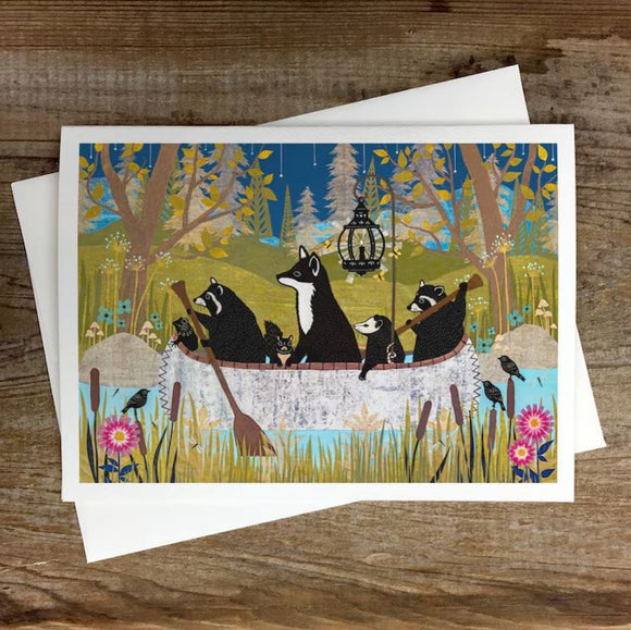 Where The Lantern Light Leads Greeting Card by Angie Pickman