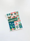 Be a Wildflower Quilt Sticker by Bottlebrush Graphics