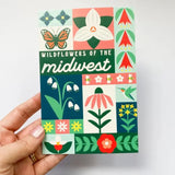 Wildflowers of the Midwest Postcard by Bottlebrush Graphics