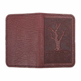 Celtic Oak Leather Card Holder by Oberon Design