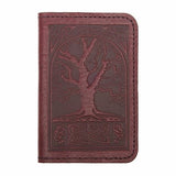 Celtic Oak Leather Card Holder by Oberon Design