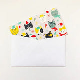 Winter Kitties Tiny Note Cards by Honeyberry Studios