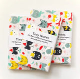 Winter Kitties Tiny Note Cards by Honeyberry Studios