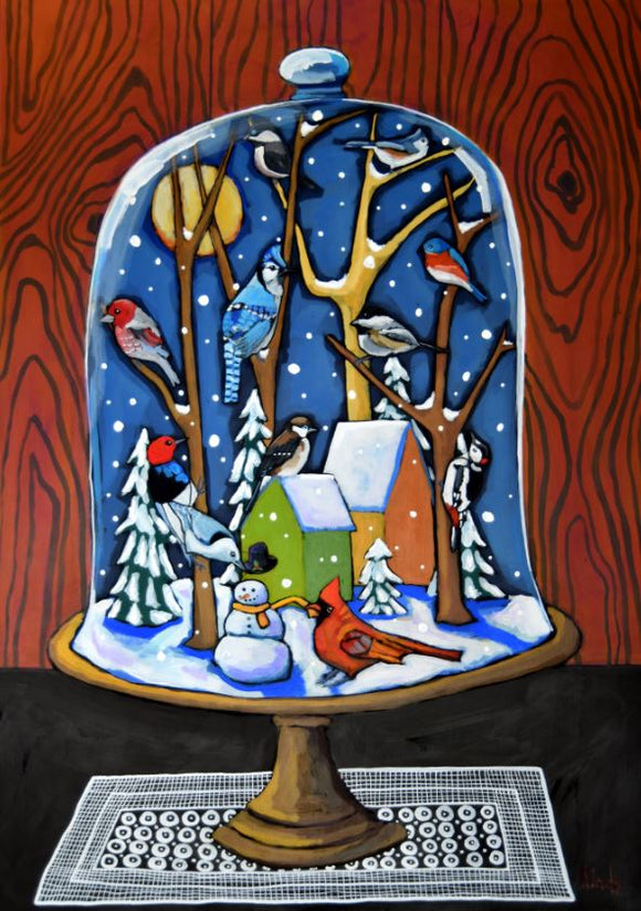 Winter Wonderland in a Cloche by David Hinds