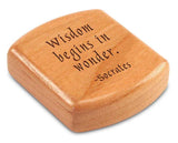 Socrates Quote 2” Flat Wide Secret Box by Heartwood Creations