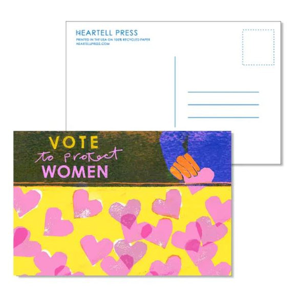 Vote To Protect Women Postcard by Heartell Press