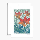 Wood Lily Card by Nan Onkka