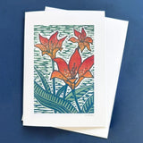 Wood Lily Card by Nan Onkka