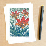 Wood Lily Card by Nan Onkka