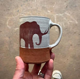 Woolly Mammoth Mug by Keith Hershberger