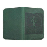 World Tree Leather Card Holder by Oberon Design