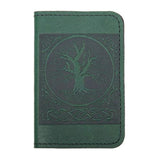 World Tree Leather Card Holder by Oberon Design