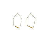 Angular Hoop Earrings by Trecy Bleich