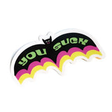 You Suck Bat Sticker by Bottlebrush Graphics