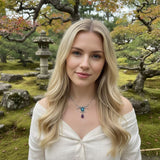 Zen Necklace with Ruby and Citrine by Susan Rodgers