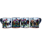Black and White Zinnia Mug by Rothshank Artworks