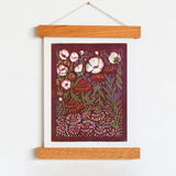 Zinnias and Anemones Print by Heartell Press