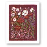 Zinnias and Anemones Print by Heartell Press