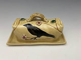 Crow Butter Dish by Bluegill Pottery