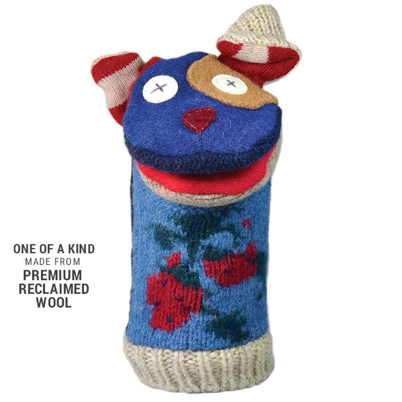 Wool Dog Puppet by Cate & Levi