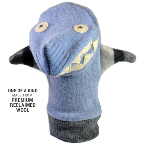 Wool Shark Puppet by Cate & Levi