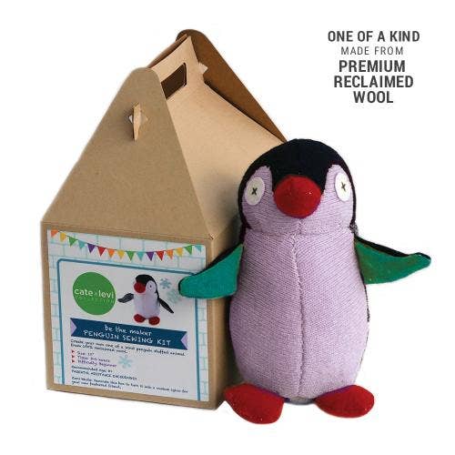 Wool Penguin Stuffed Animal Kit by Cate & Levi