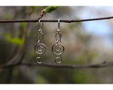Treble Clef Earrings by Thomas Kuhner