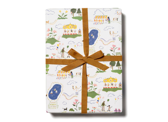 Amusement Park Wrapping Paper by Red Cap Cards