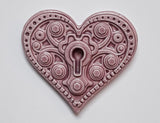 Keyhole Heart Wall Tile by Whistling Frog