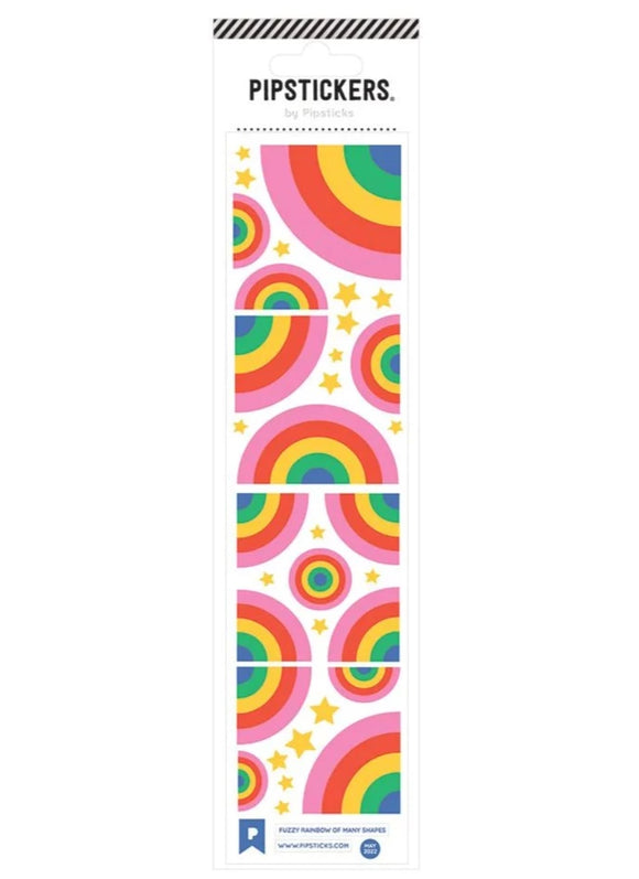 Fuzzy Rainbow Stickers by Pipsticks