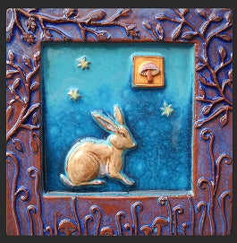 Woodland Creature Hare Tile by Parran Collery