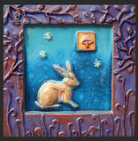 Woodland Creature Hare Tile by Parran Collery