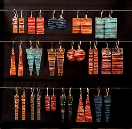 Rumple Earrings by David M Bowman Studio