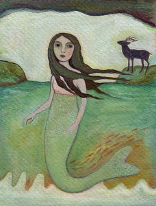Mermaid Print by Ann Willey