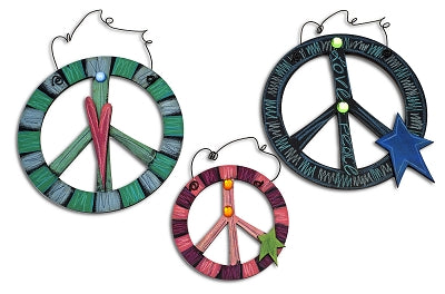 Peace Sign Ornament by E. Drumm Designs