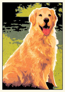 Golden Retriever Birthday Card from Artists to Watch