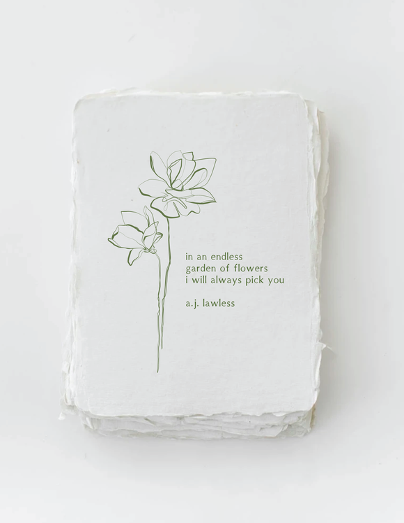 I Will Always Pick You Greeting Card by Paper Baristas