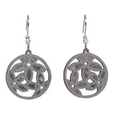 Blooms Daisies Lasercut Wood Earrings by Woodcutts