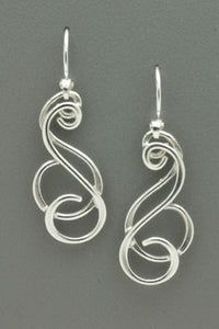 Double S Earrings by Thomas Kuhner