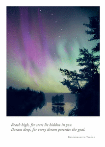 Aurora Borealis III Blank Card from Artists to Watch