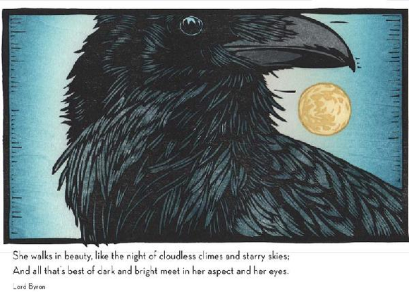 Valhalla Raven Blank Card from Artists to Watch