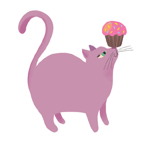 Cupcake Cat Sticker from Artists to Watch