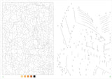 100 Mystery Illustrations to Unveil: A Color-by-Number and Dot-to-Dot Book