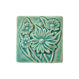 Daisies 4" x 4" Tile by Whistling Frog
